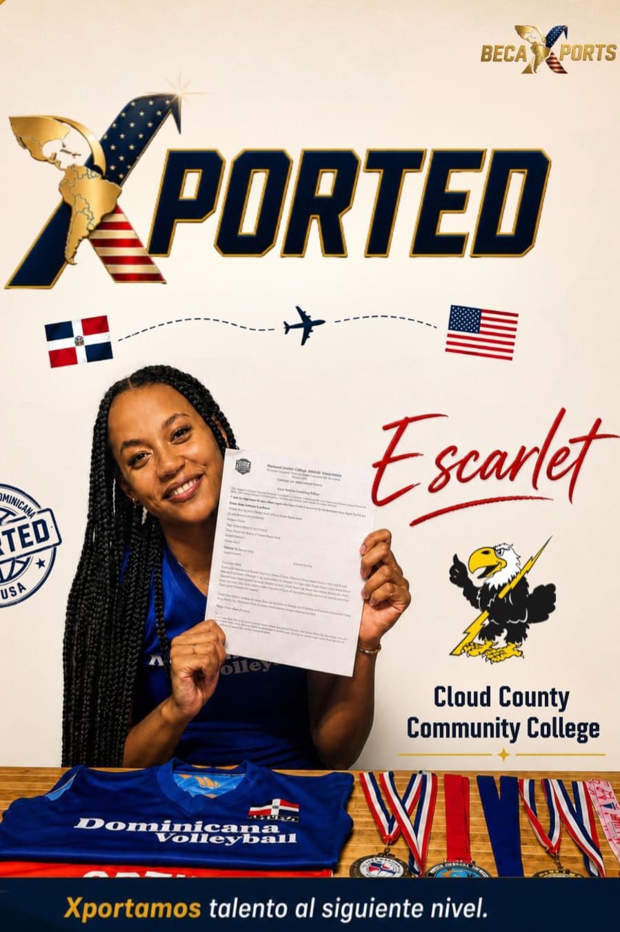 Escarlet Ortiz, Cloud County Community College